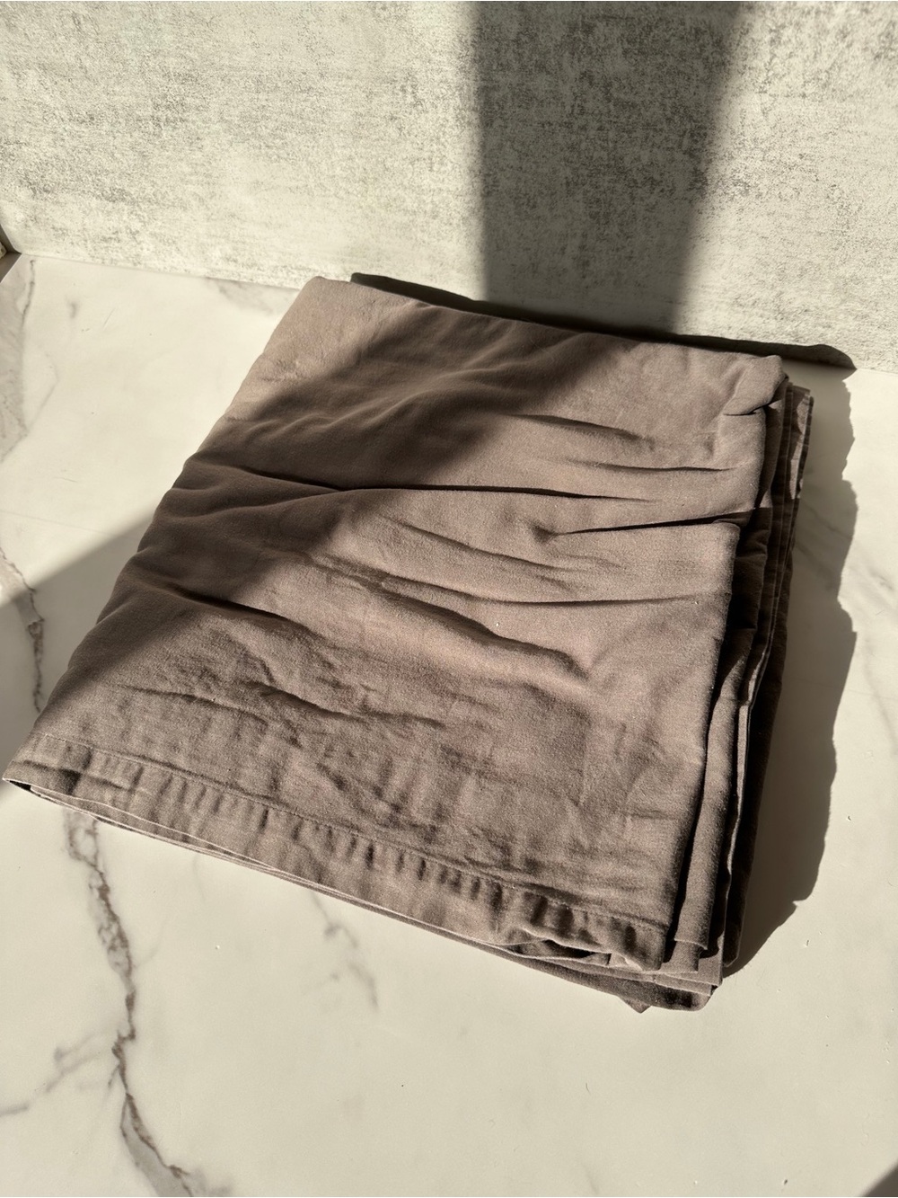 Crate&Barrel Table Cloth Pewter Gray 108x58"